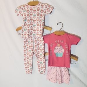 🌿 Carter's 4 piece pajamas bundle